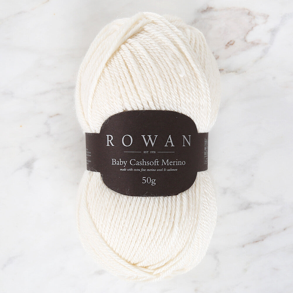 Rowan Baby Cashsoft Merino 50gr Krem El Örgü İpi - 00102